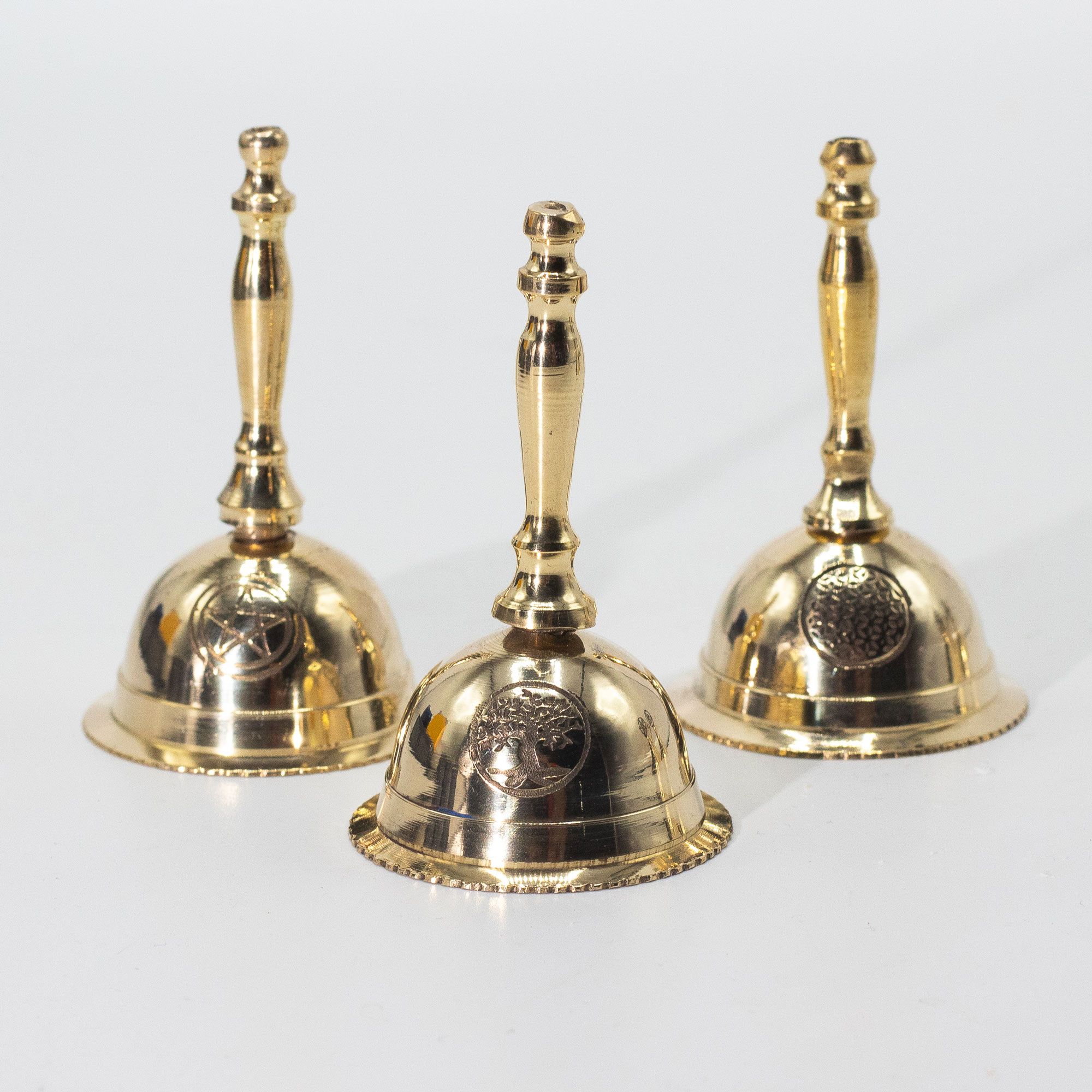 Pequeña campana de latón para altar - Árbol de la Vida - Imagen 2